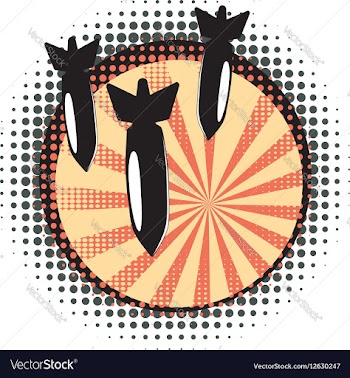 Cartoon Air Bomb3 vector image