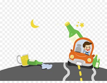 Cartoon Alcohol intoxication Illustration - Cartoon illustration drunken drunk driving 