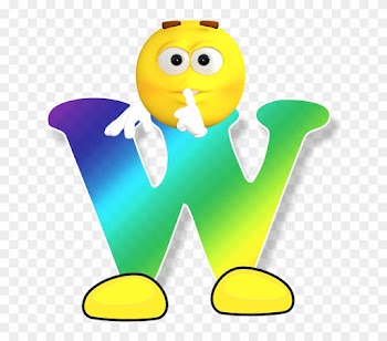 Cartoon Alphabet Letters 9, Buy Clip Art - Smiley Letter W