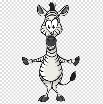 Cartoon Animal , Cute zebra transparent background PNG clipart