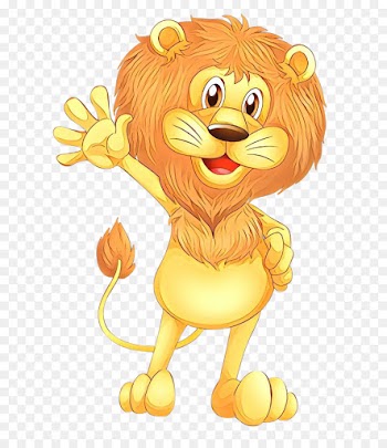cartoon animated cartoon lion big cats yellow