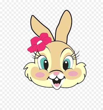 Cartoon Animation Comics - The rabbit with the flowers 