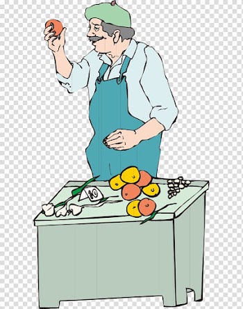 Cartoon Animation Drawing, Hand-painted color cartoon businessman street vendors trading transparent background PNG clipart