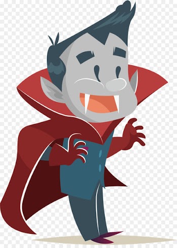 Cartoon Animation Halloween Illustration - Happy Vampire 