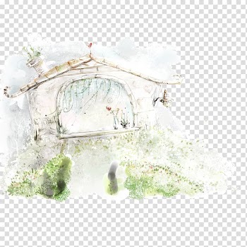 Cartoon Animation , Hand Painted,background,Light color,watercolor,Trees,green transparent background PNG clipart