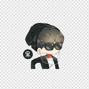 Cartoon Anime Animation, Fashion cartoon hand painted hat anime boy transparent background PNG clipart