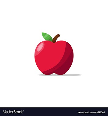cartoon apple fruit