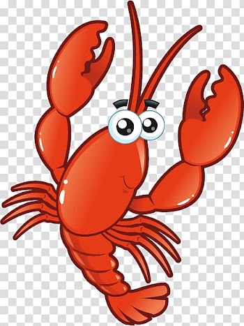 Cartoon Aquatic animal Fish Illustration, lobster transparent background PNG clipart