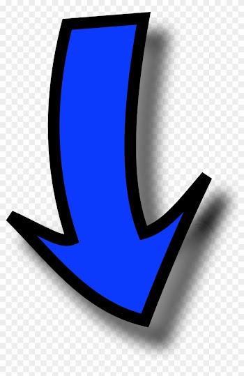 Cartoon Arrows Vector - Down Arrow No Background