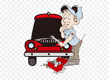 Cartoon Automobile repair shop Mechanic - AUTO MECHANIC 