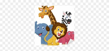 Cartoon Baby Animal Group