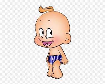 Cartoon Baby Boy Clipart - Funny Baby Boy Cartoon
