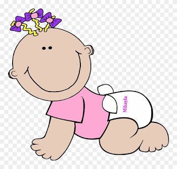 Cartoon Baby Dragon 26, - Baby In Diaper Cartoon
