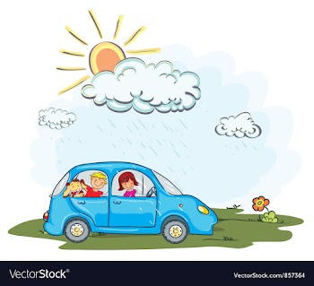 Cartoon background vector image