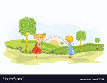 Cartoon background vector image