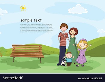 Cartoon background vector image