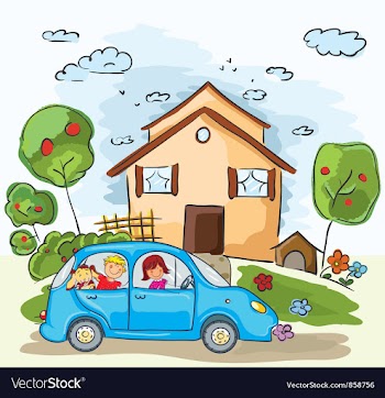 Cartoon background vector image