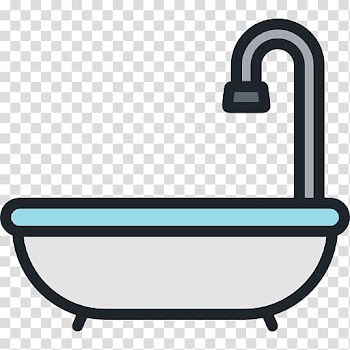 Cartoon Bathtub Animation, Bathtub transparent background PNG clipart
