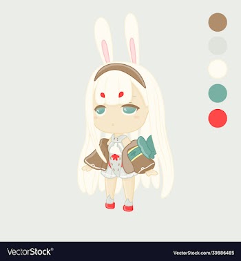 cartoon beautiful doll