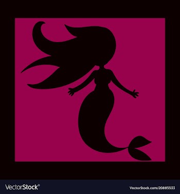 Cartoon beautiful little mermaid in a wreath sea vector image