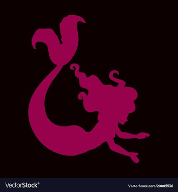Cartoon beautiful little mermaid in a wreath sea vector image