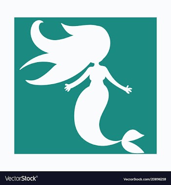 Cartoon beautiful little mermaid in a wreath sea vector image