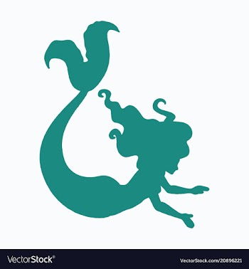 Cartoon beautiful little mermaid in a wreath sea vector image