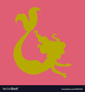 Cartoon beautiful little mermaid in a wreath sea vector image