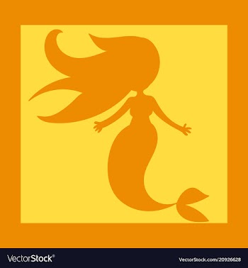 Cartoon beautiful little mermaid in a wreath sea vector image