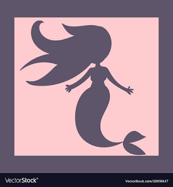 Cartoon beautiful little mermaid in a wreath sea vector image
