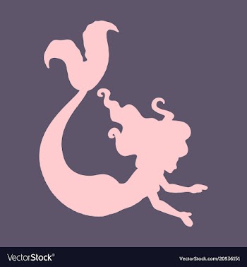 Cartoon beautiful little mermaid in a wreath sea vector image