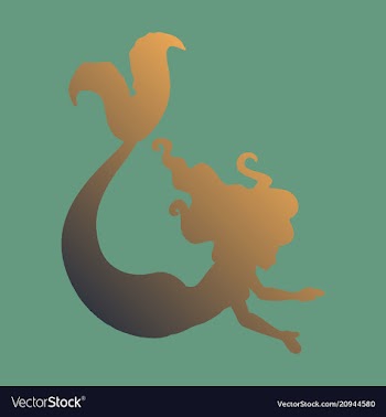 Cartoon beautiful little mermaid in a wreath sea vector image