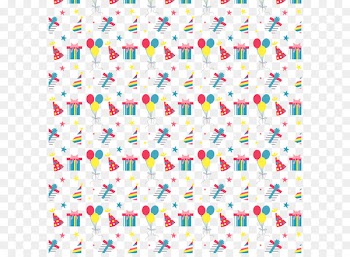 Cartoon birthday elements Seamless background vector 
