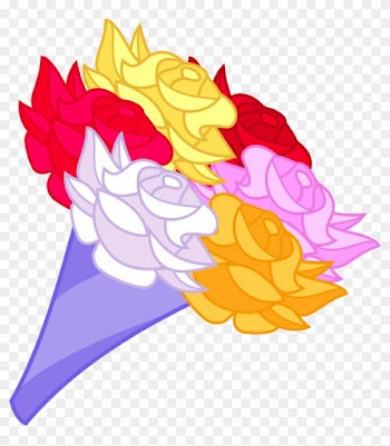 Cartoon Bouquet Of Roses