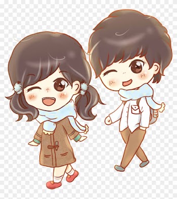 Cartoon Boy Girl Significant Other - Little Girl And Boy Cartoon