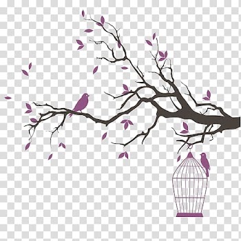 Cartoon branches transparent background PNG clipart