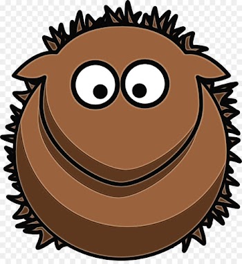 cartoon brown clip art hedgehog mouth
