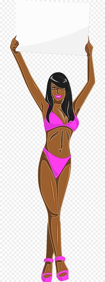 cartoon brown muscle brown hair long hair