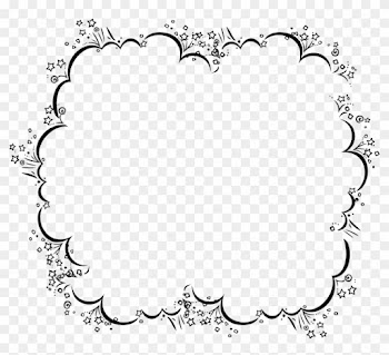 Cartoon Bubble Free Stock Photo Illustration Of A Blank - Border Cartoon Black And White