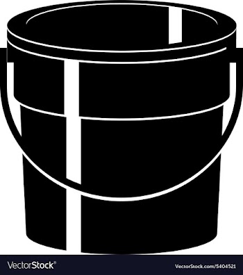 Cartoon bucket vector image