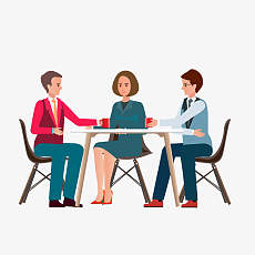 Cartoon business people discussing project image - PNG Clip art ...
