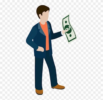 Cartoon Businessman With Money Cash Designshop - Businessman With Money Cartoon Png