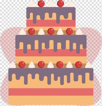 Cartoon cake birthday gift transparent background PNG clipart