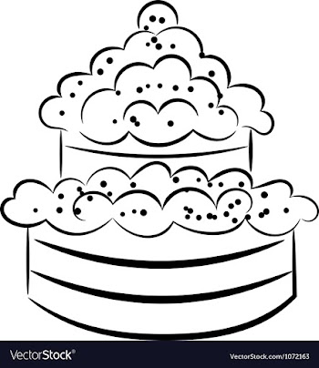 Cartoon cake eps10 vector image