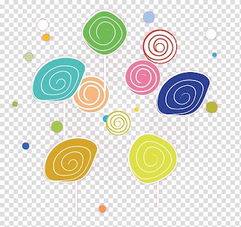 Cartoon Candy , Hand-painted candy cartoon creative food,Cartoon hand colored circle transparent background PNG clipart