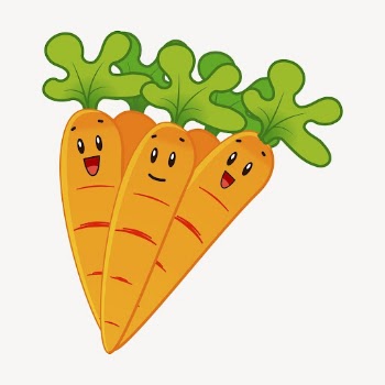 Cartoon carrots clipart, vegetable illustration | Free PSD - rawpixel