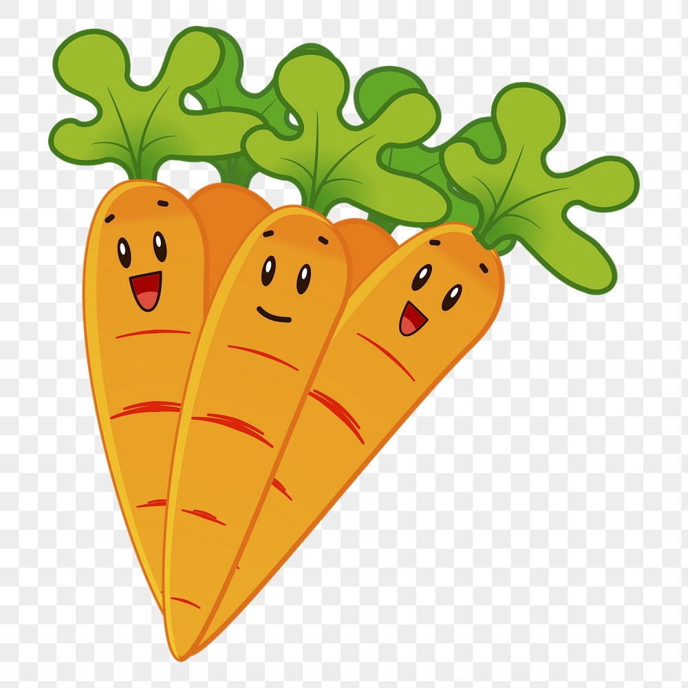 Cartoon carrots png sticker, vegetable | Free PNG - rawpixel