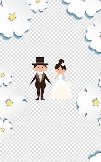 Cartoon , Cartoon wedding transparent background PNG clipart
