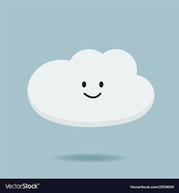 Cartoon character cloud design vector image