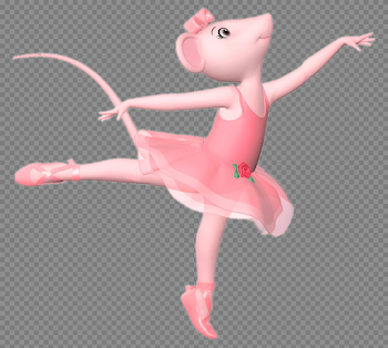 Cartoon Characters: Angelina Ballerina (PNG's)